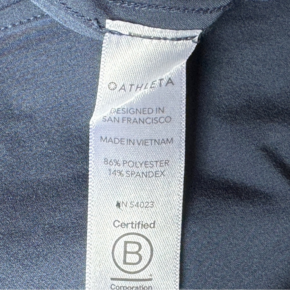 Athleta Unbound Jumpsuit Cargo Blue Relaxed Sleeveless Stretchy Loose 0 2 XS - Picture 14 of 15